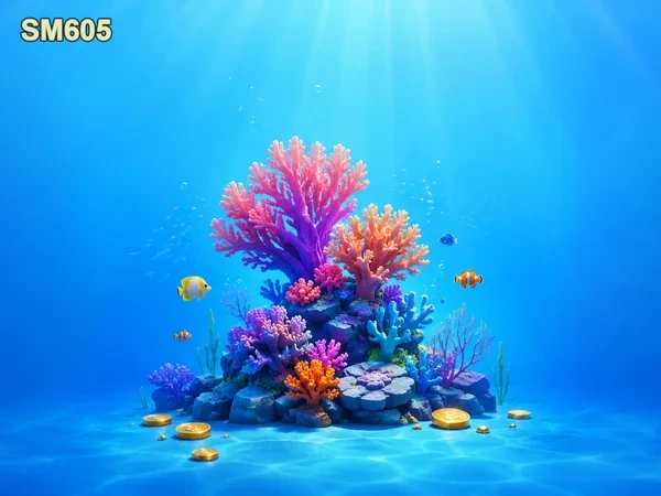 Tampilan lobi Fishing sm605 dengan pilihan aktivitas permainan